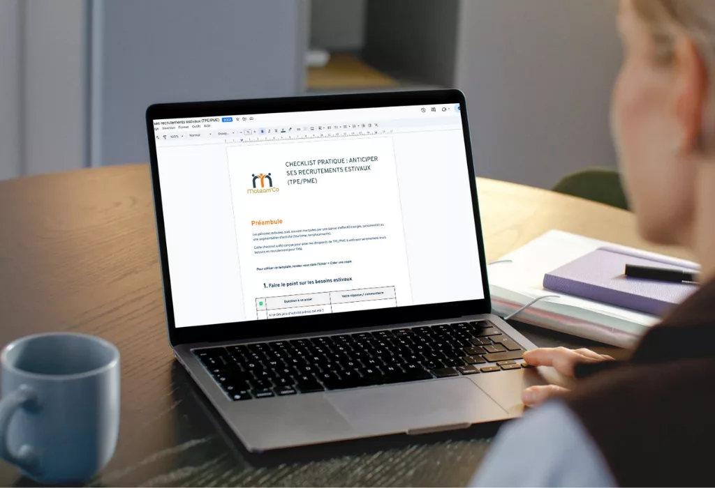 Checklist - Anticiper ses recrutements estivaux